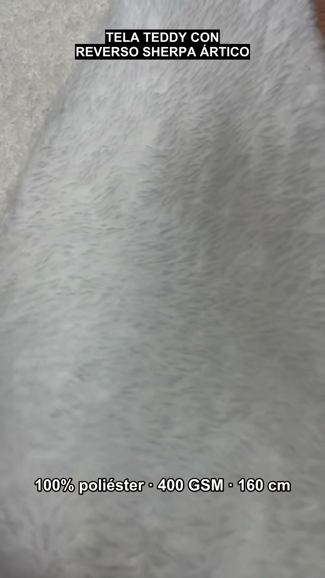 BK20260623 Curly Teddy Boucle Bonded Arctic Sherpa Fleece Fabric (BK20260623) - Peluche Teddy Rizado Bondeado con Polar Ártico para Abrigos wholesale fabric KG China mill