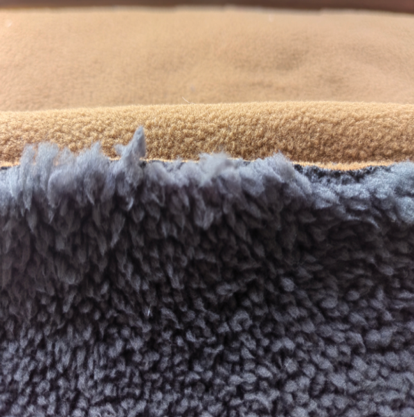 BK2022081903 Anti-Pilling Polar Fleece Bonded Heavy Sherpa Fabric (BK2022081903) - Forro Polar Bondeado con Borrego Pesado para Chaquetas wholesale fabric KG China mill