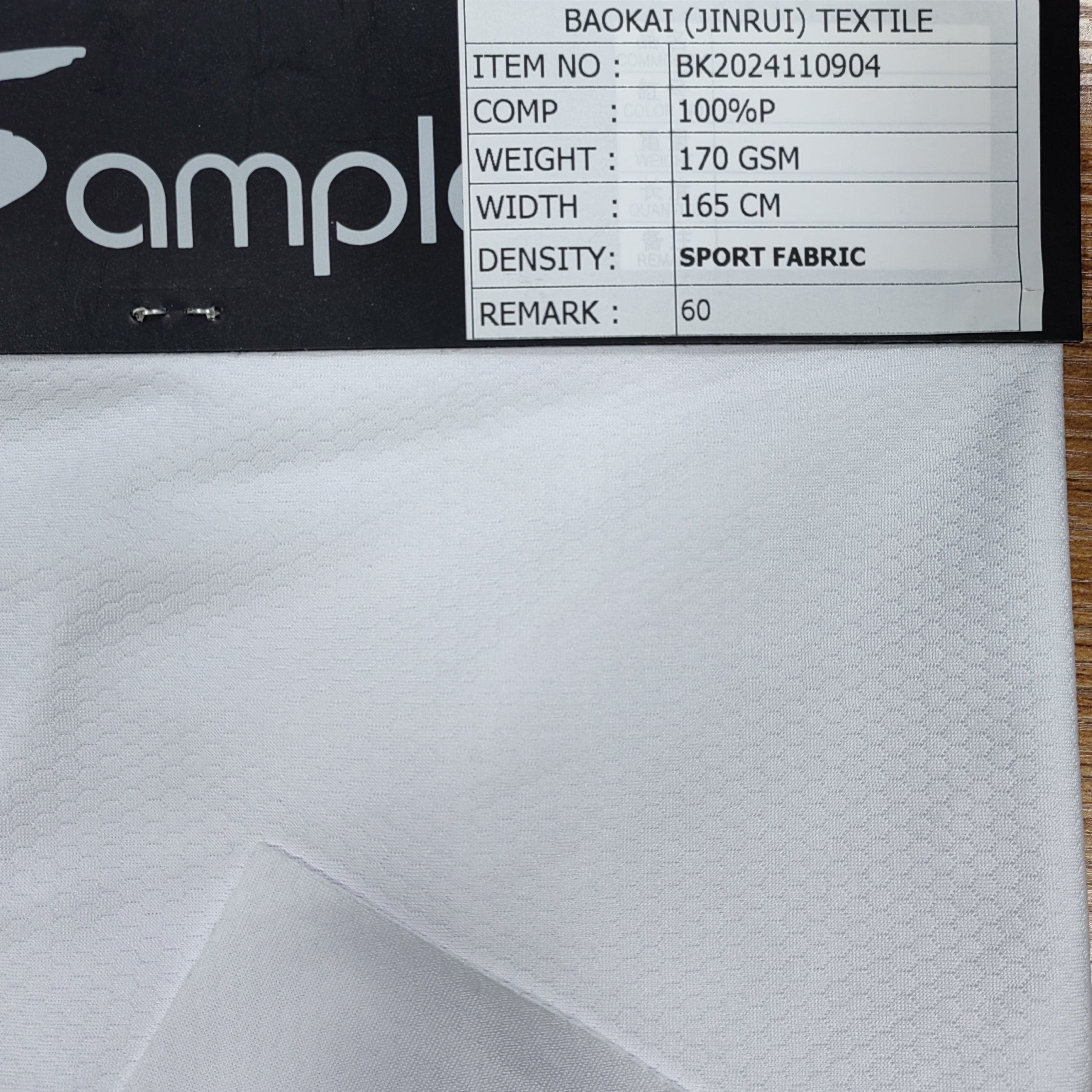BK20241109 Birdseye Mesh Sportswear Fabric 150-170 GSM (BK20241109) wholesale fabric KG China mill
